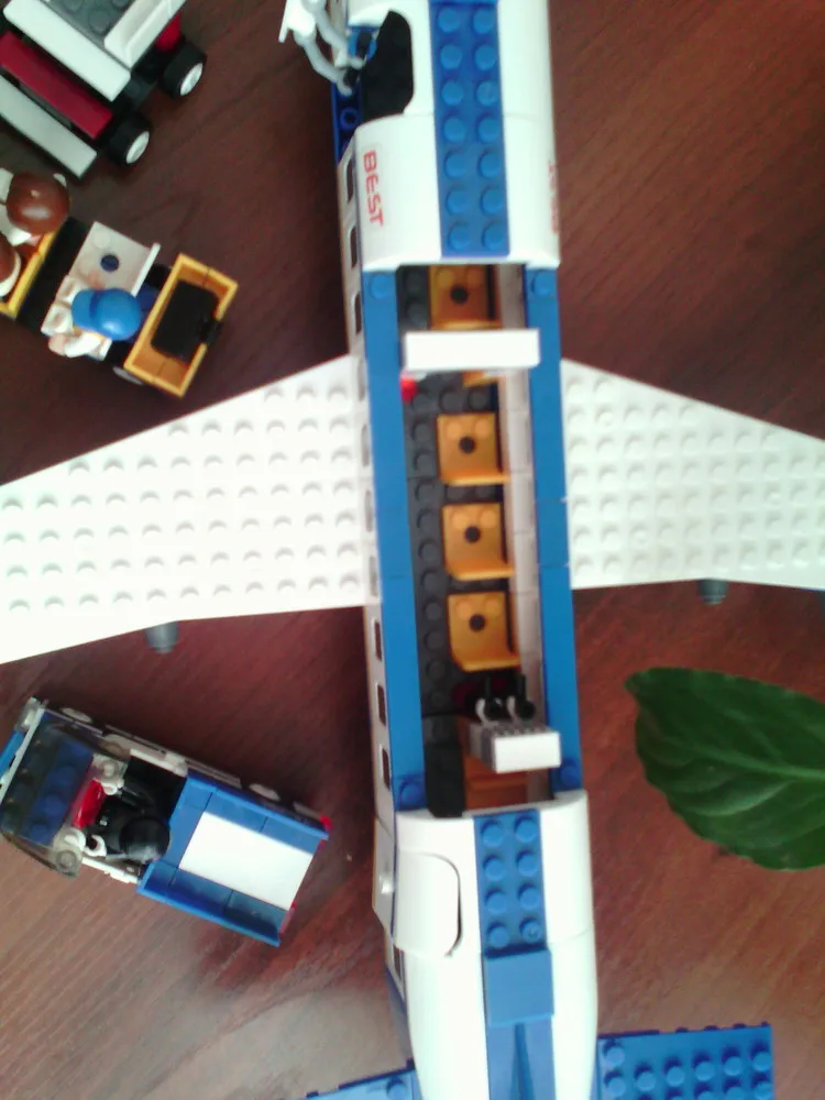 Sluban воздуха автобус самолет авиации строительные блоки транспортный