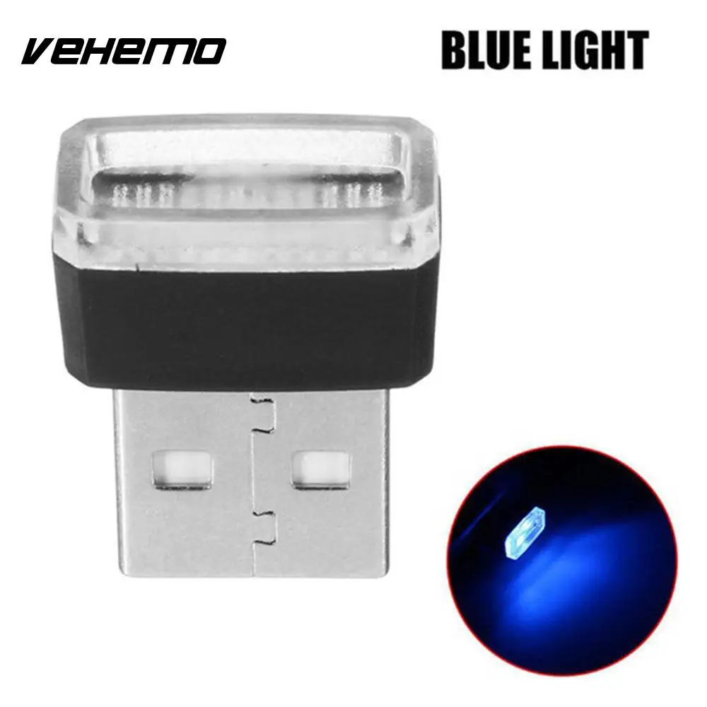 Vehemo Волшебные светодиодные фонарики атмосферный Свет Usb светодиодный свет автомобильное освещение беспроводной мини банк питания