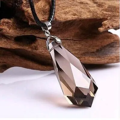 Бесплатная доставка красивые подвески из натурального дымчатого кварца маятник