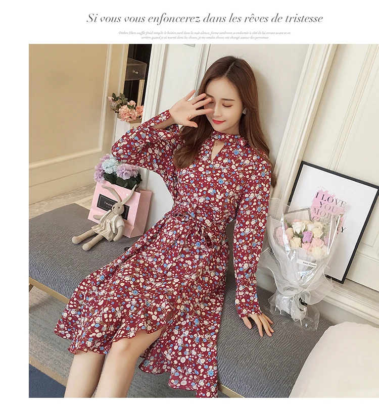 7020# платье для кормящих мам с цветочным принтом Весенняя модная одежда для кормящих мам для беременных женщин вечерние платья для беременных