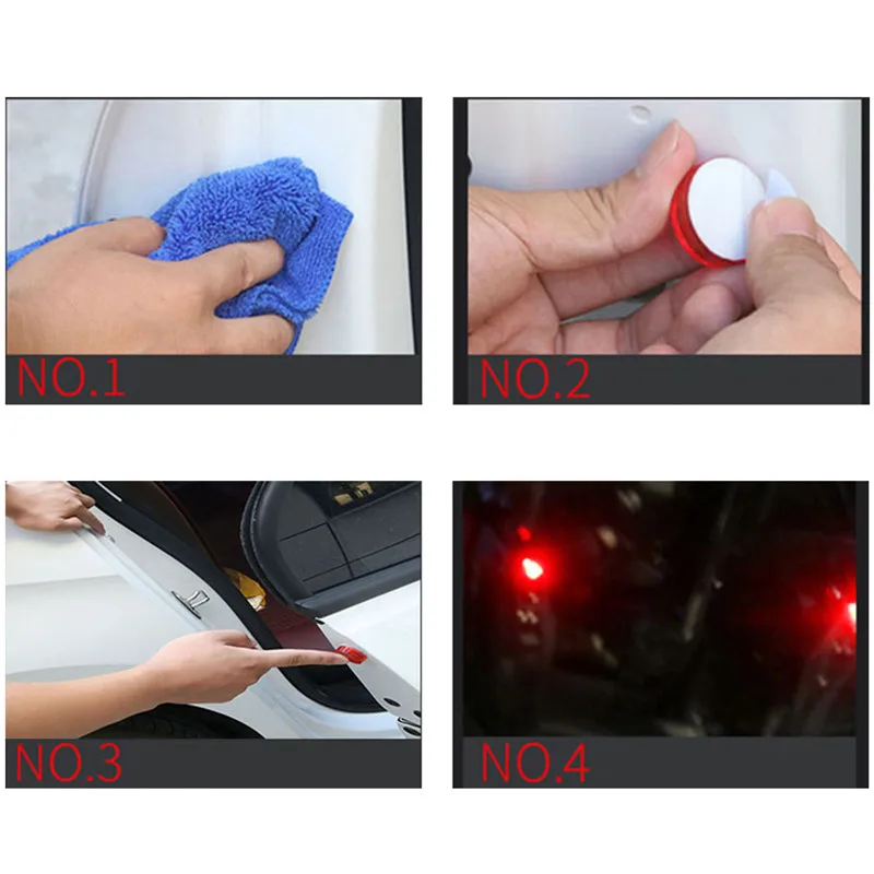 Автомобильные аксессуары 2 шт. универсальные автомобильные дверные огни