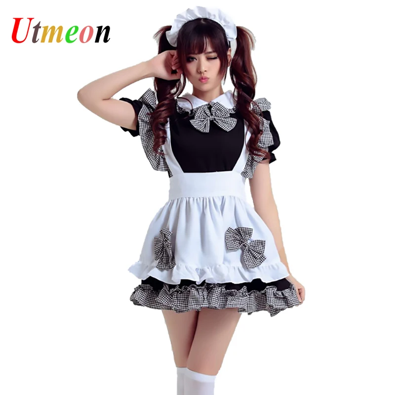 UTMEON Хэллоуин Лолита причудливые костюмы для служанки женщины взрослые горничная