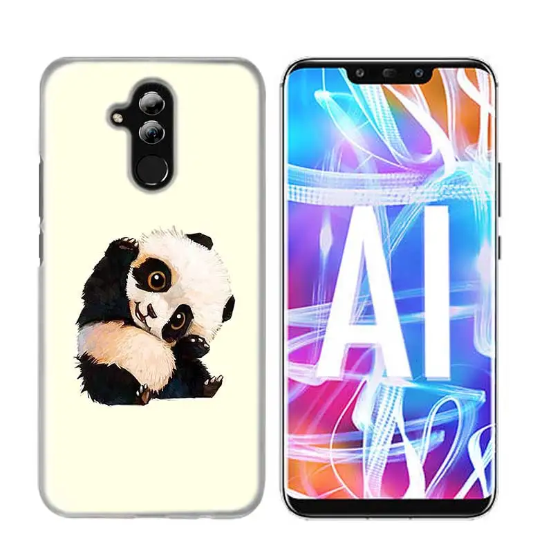 04 Чехол для huawei Honor P20 mate 20 10 P10 P9 P8 8X9 Lite P Smart+ Plus Nova 3i прозрачный чехол с милыми животными пандой - Цвет: 04