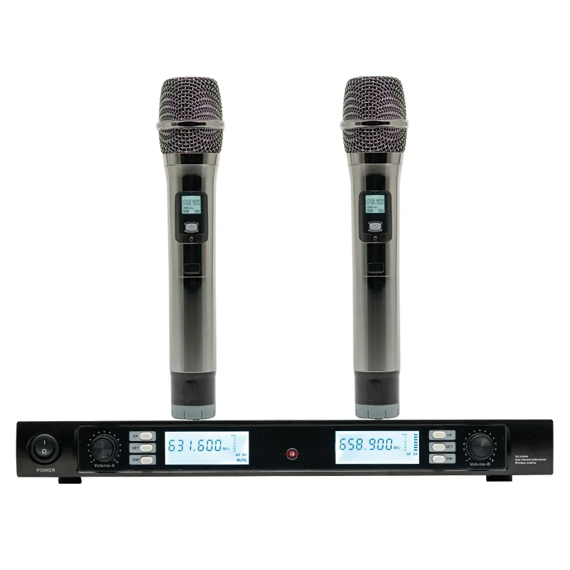 Профессиональная Беспроводная микрофонная система 920T 2 канала UHF Dynamic Professional 4