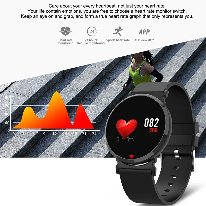 SeenDa Смарт часы для Android IOS Bluetooth умные наручные трекер сна мужчин женщин