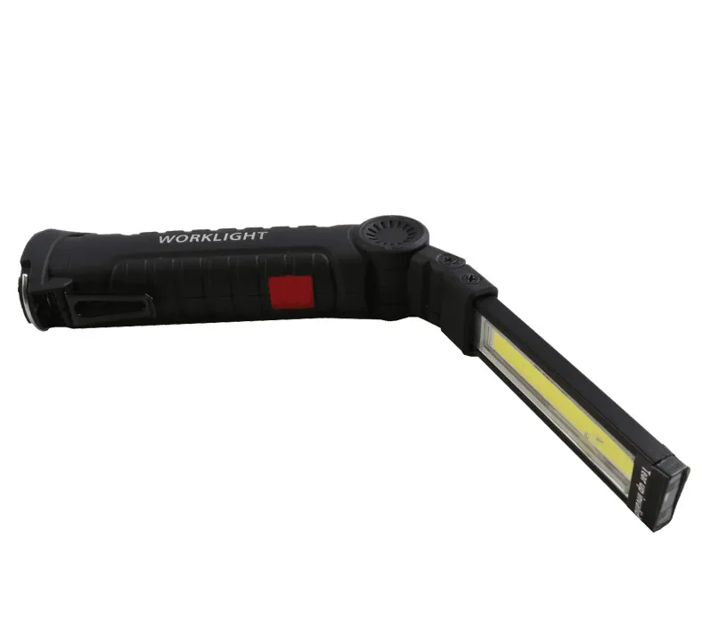 Портативный фонарик Перезаряжаемый usb led cob фонарь лампа Магнитный Подвесной