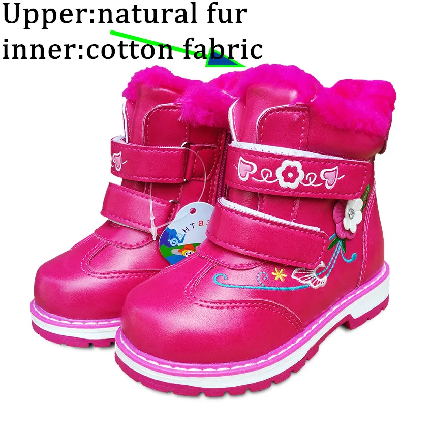 Лидер продаж 1 пара брендовые теплые зимние ботинки для детей модные с хлопковой