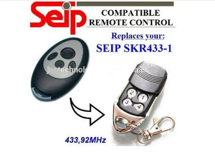 Совместимый пульт дистанционного управления для seip SKR433-1 433 92 МГц красивый |