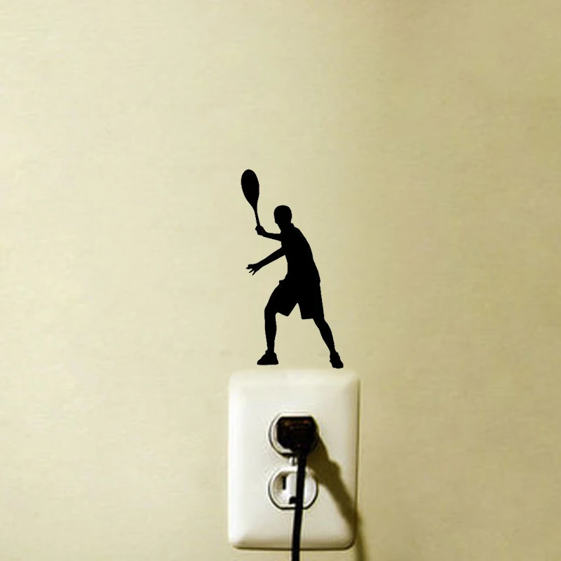 Спортивный мужской Теннисный плеер Модный Переключатель Наклейка виниловая