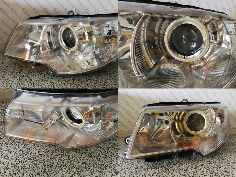 Для Skoda Superb 2008 2009 2010 2011 2012 2013 галогенная фара отличное ангельские глазки ультра яркий COB комплект светодиодов «глаза ангела»