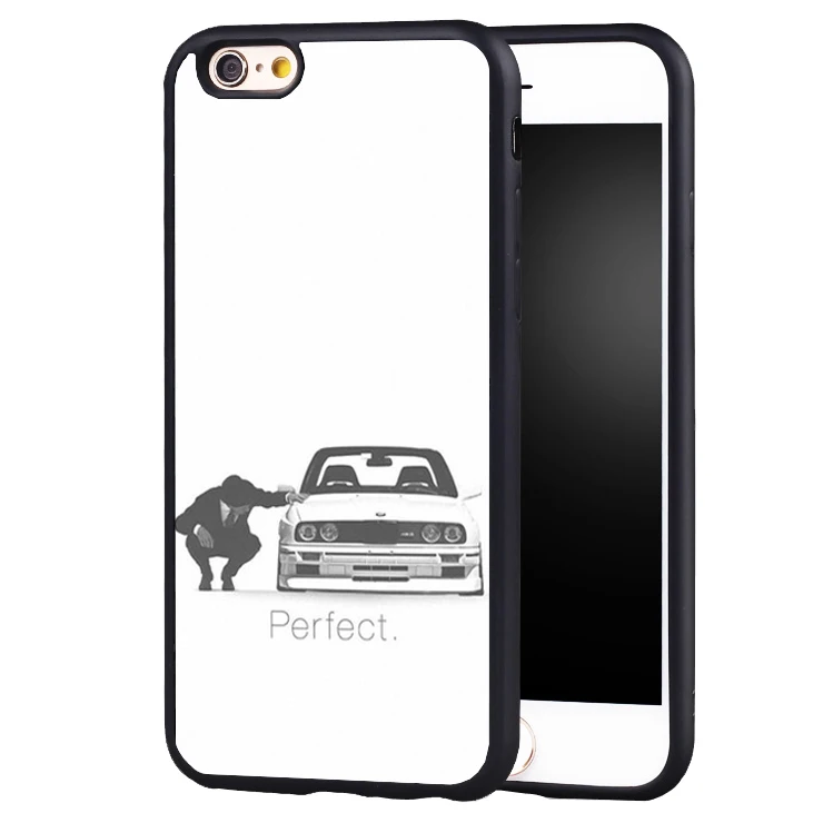 Мягкий силиконовый защитный чехол для iPhone X 8 7 плюс 6 s 5 5S 5C SE BMW perfect M автомобиль pover