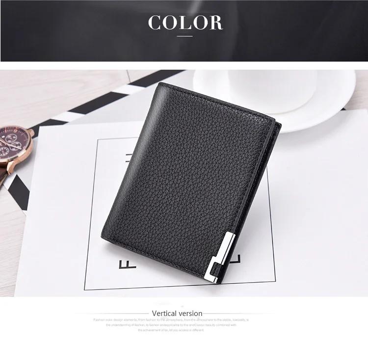 Мужской тонкий кошелек billetera hombre erkek cuzdan, маленькие кошельки porte feuille homme, мужской кошелек carteira masculina, мужской кошелек