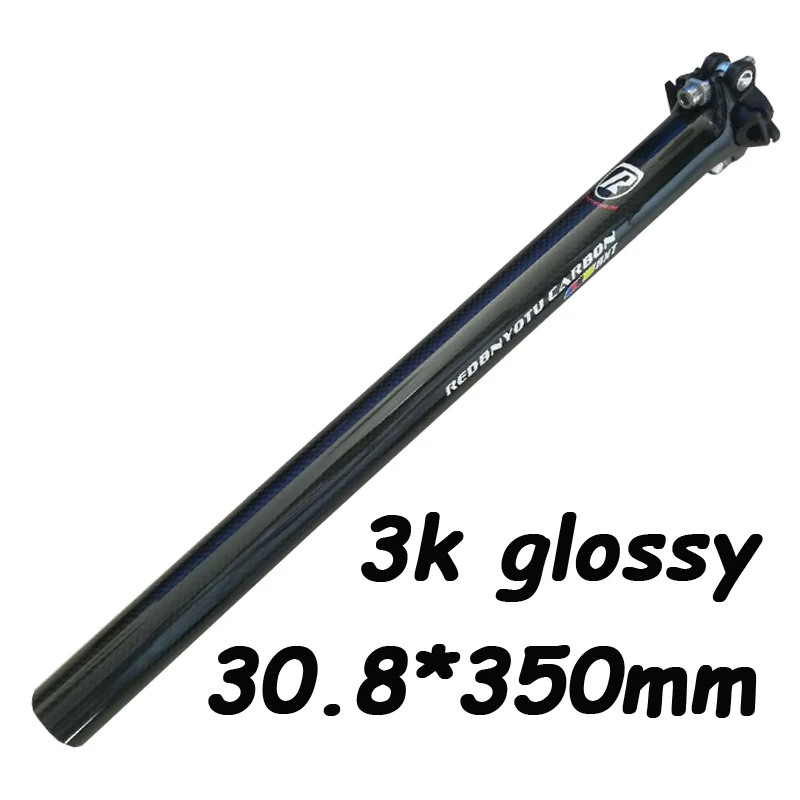 RXT 3K glossy B Супер светильник Подседельный штырь для горного велосипеда карбоновый Подседельный штырь bicycel Подседельный штырь MTB дорожный Подседельный штырь для горного велосипеда 3k из углеродного волокна, 190g 27,2/31,6*400 мм freeshippin - Цвет: RXT 3K glossy B