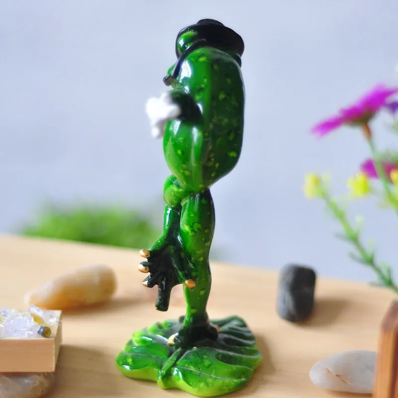 Лягушка миниатюрное украшение 2017 новые Забавные 3D креативные предметы мебели MJ