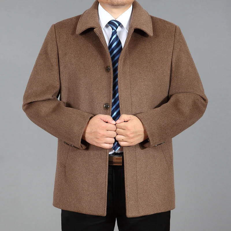 Mu Yuan Yang XXXL XXXXL повседневные мужские шерстяные куртки Новое поступление зимние