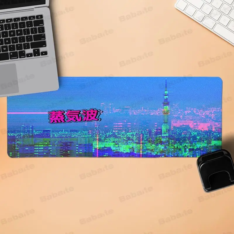 LockEdge 30X90cm Babaite, новинка, retrowave, натуральный каучук, игровой коврик для мыши, Настольный коврик, резиновый, PC, компьютерный игровой коврик для мыши - Цвет: LockEdge 30X90cm