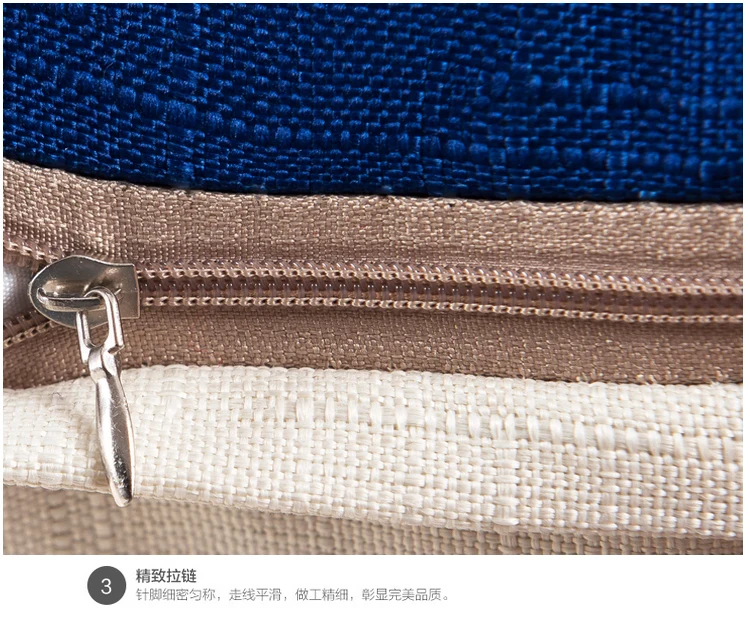 Классические китайские цветы льняная хлопковая подушка синий и белый с цветами