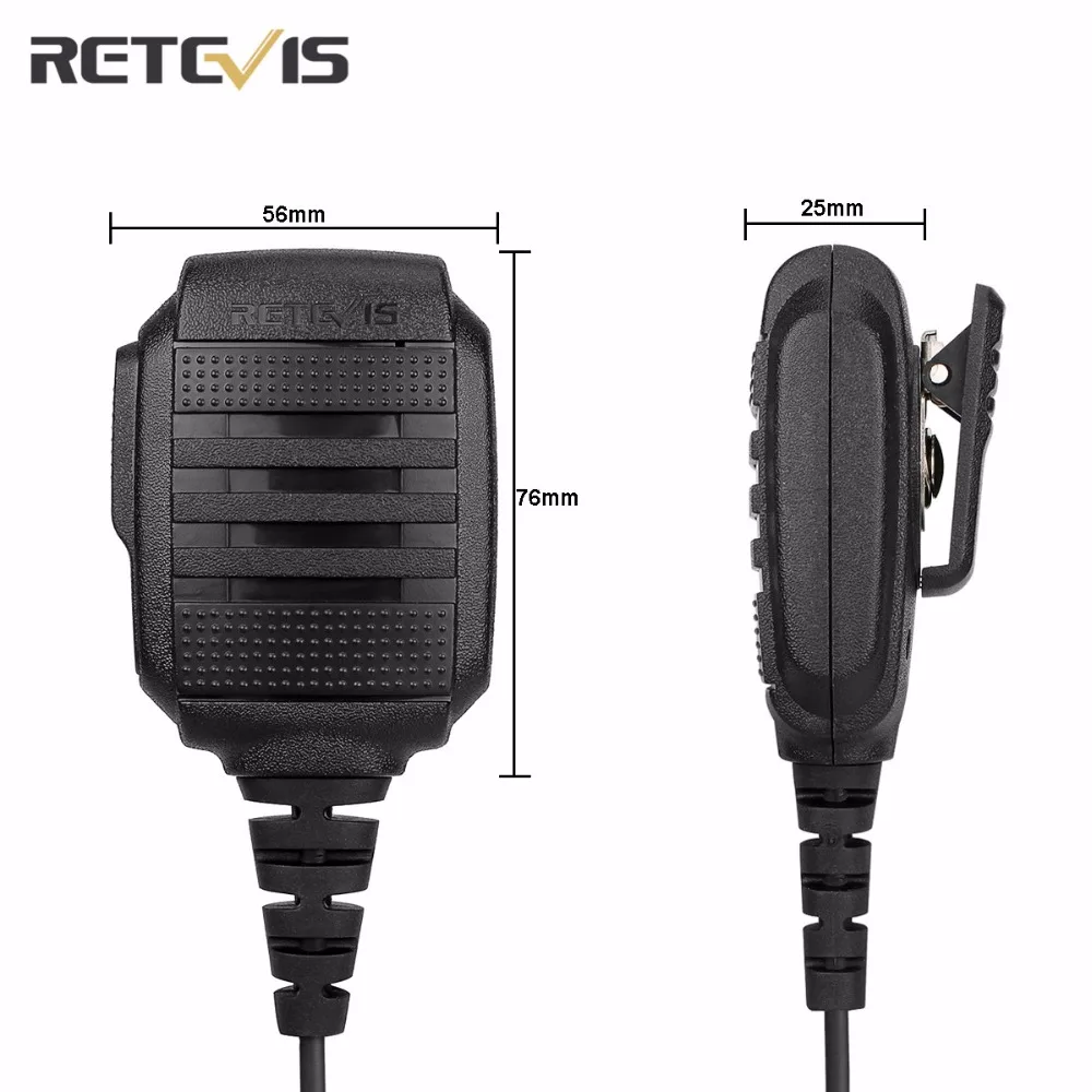 Retevis RS 114 IP54 динамик микрофон 2 PIN для H777 RT21 RT27 Kenwood двухсторонний радио аксессуары