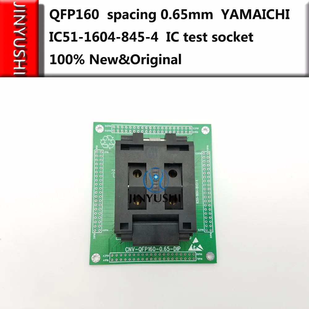 Clamshell QFP160 spacing 0.65mm IC51-1604-845-4 YAMAICHI IC Burning seat Adapter testing seat Test Socket test bench
