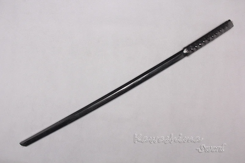 Жесткий деревянный меч Самурай Бусидо обучение Катана Bokken практика Кендо палка PU ножны, скаббард-черный-100 cm
