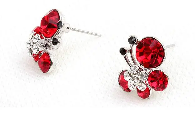 

Fashion Stud Earrings For Women Austria Crystal High Quality Brincos Bijuterias Party Wedding Jewelry Nickel Free