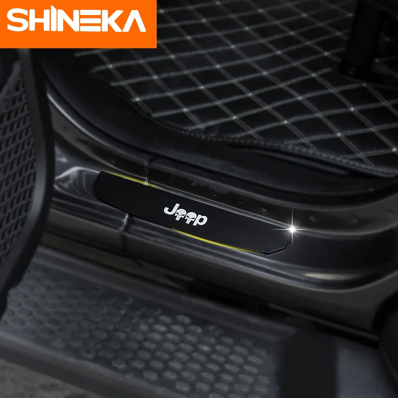 SHINEKA Nerf бары и подножки для Jeep Wrangler JL 2018 алюминиевый сплав пороги 4 дверные