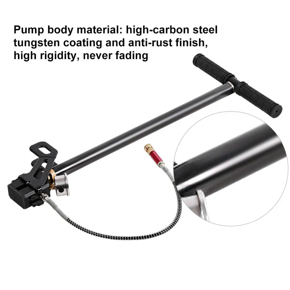 Hi-pressure 4500/6000 psi воздушный насос PCP пистолет ручной насос стремя зарядка газовый указатель фильтра клапан шланг для надувной каяк шины