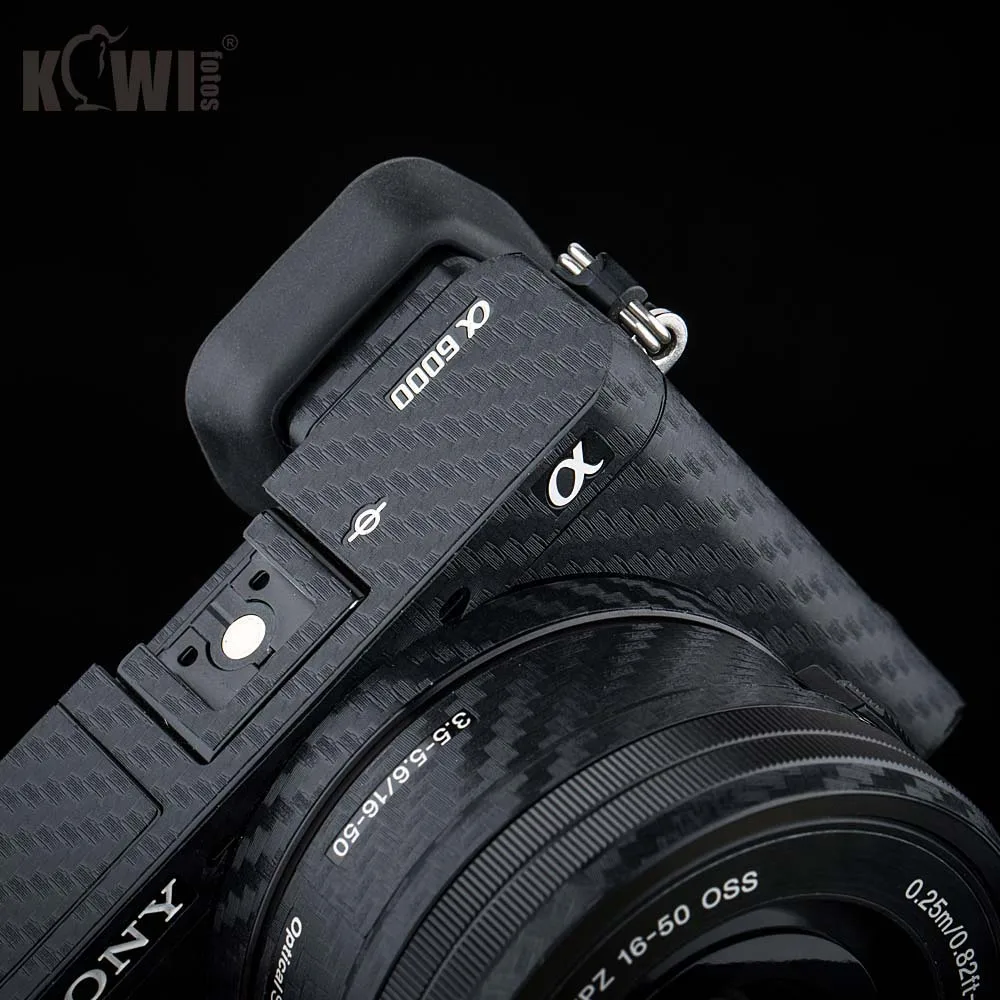 KIWIFOTOS KS-A6000CF камера из углеродного волокна пленка Комплект для sony A6000+ 16-50 мм объектив наклейки для камеры s украшения