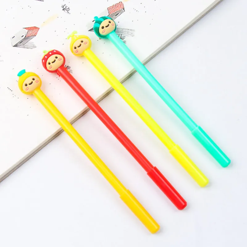 1 шт. милый Фруктовый гель для девочки ручки письма kawaii Канцтовары caneta материал