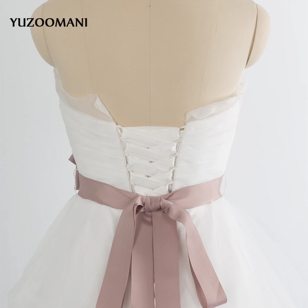 Yuzoomani 2018 Новая мода Line без бретелек слоистых драпировки минималистский суд Поезд