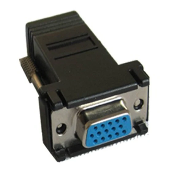 Универсальный удлинитель VGA мама к LAN CAT5 CAT6 RJ45 сетевой кабель адаптер Комплект