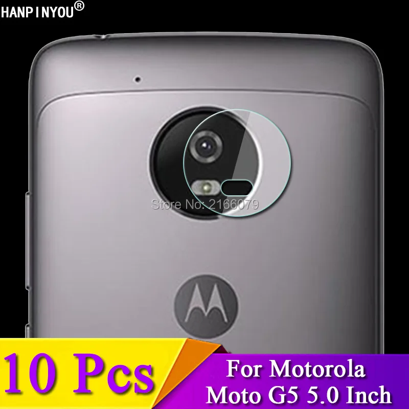 

10 шт./лот для Motorola Moto G5 G 5 5th Gen 2017 5,0 "задняя защита для объектива камеры Защитная крышка мягкая закаленная защитный из стеклянной пленки