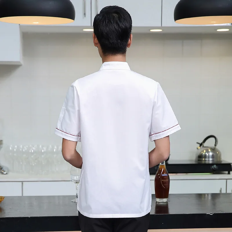 Новая форма повара с коротким рукавом дышащая рабочая одежда для приготовления