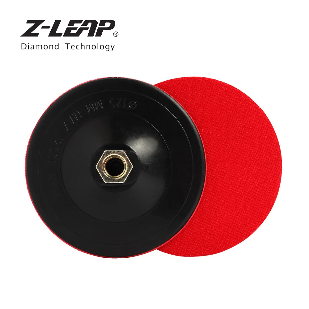 

Z-LEAP 2pcs 4/5 inch Polishing Pad Backing Plate Plastic Material Velcro Buffing Holder Stone Wood Metal Backer Disc M14 Thread