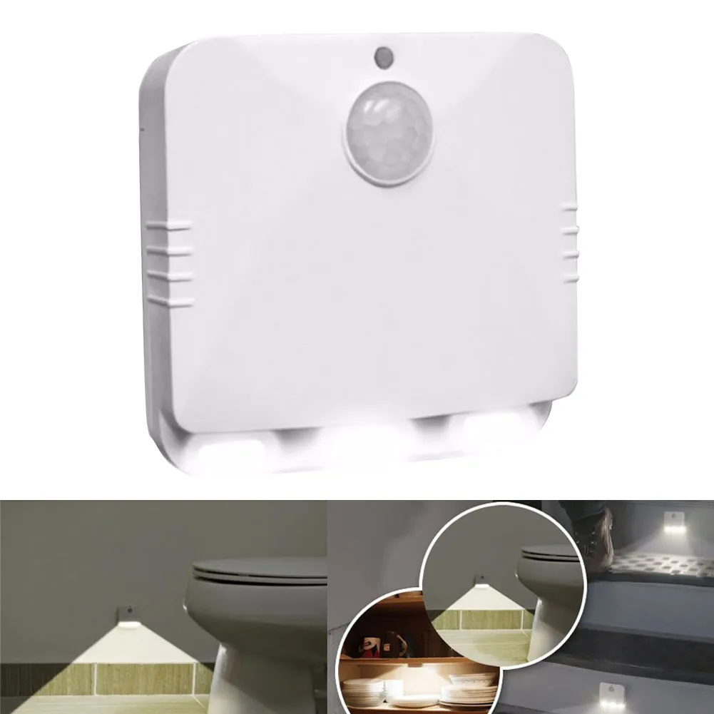 Новый 2 шт. беспроводной PIR Светодиодный светильник датчик движения Коридорная