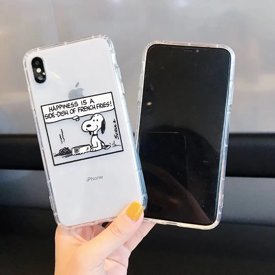 Милый мультяшный чехол из ТПУ для Apple iPhone 7 8 6 6S Plus X XS Max Xr Charlie коричневый мягкий