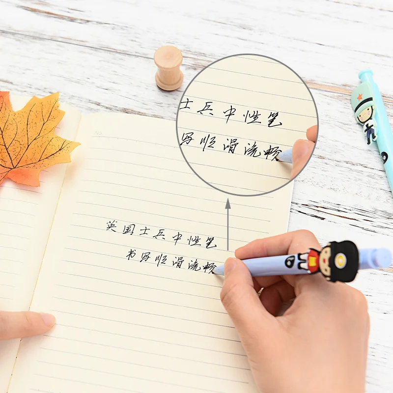 1 шт. Пластиковые чернила гелевая ручка для творчества мультфильм нейтральные