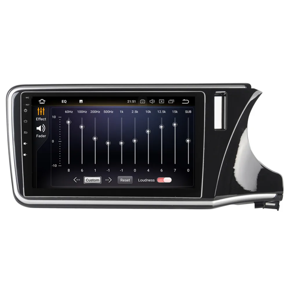 Автомобильный мультимедийный плеер экран 10 1 дюйма 4 Гб + 32 ГБ Android IPS GPS для Honda City