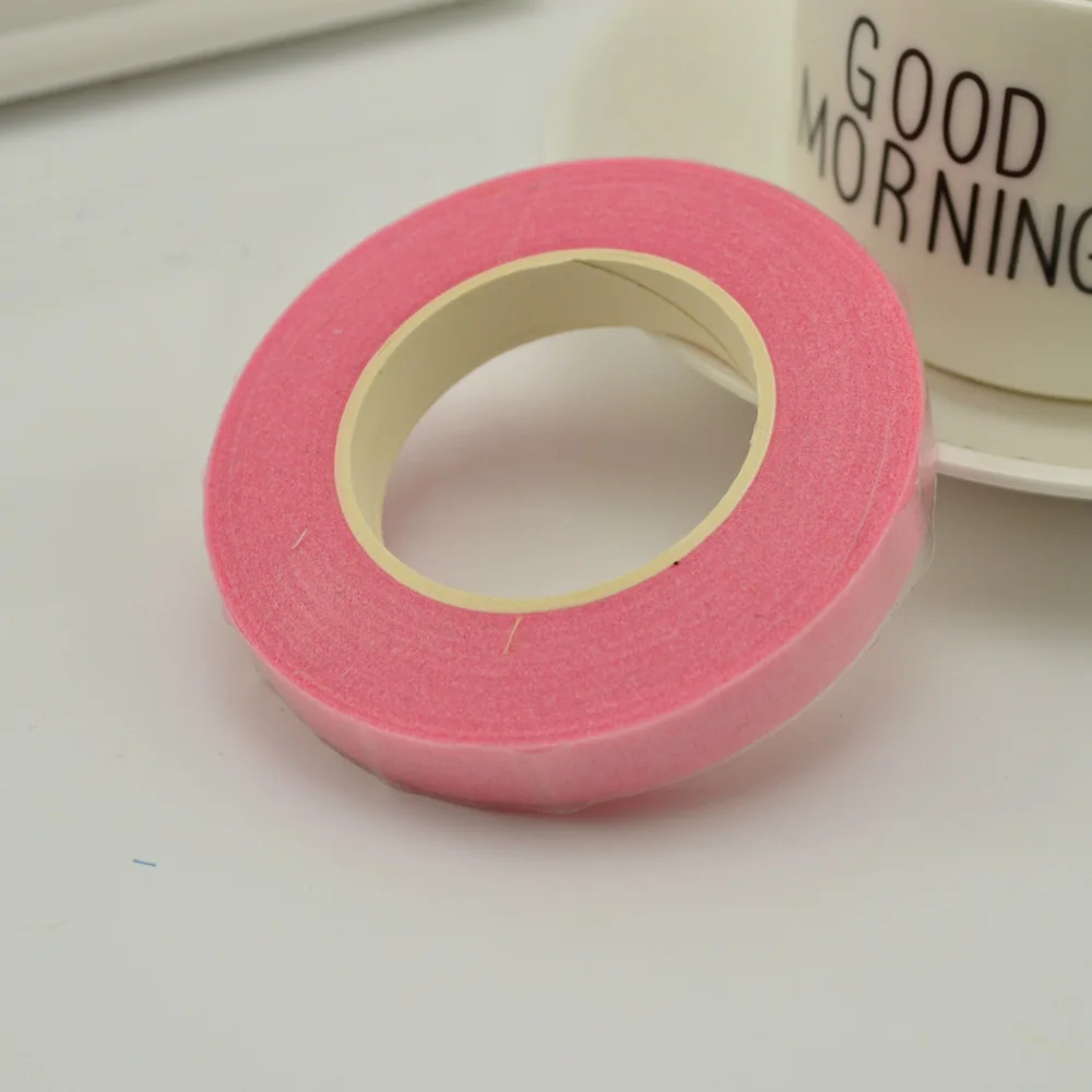 pink 25 метров Бумажная гирлянда лента искусственный цветок фиксированные принадлежности для свадебного украшения DIY ВЕНОК Флорес гирлянда поставки клейкая лента - Цвет: pink