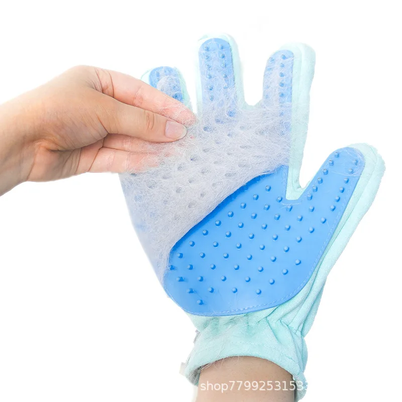 Обновленная перчатка для груминга домашних животных щетка кошек вычесывания