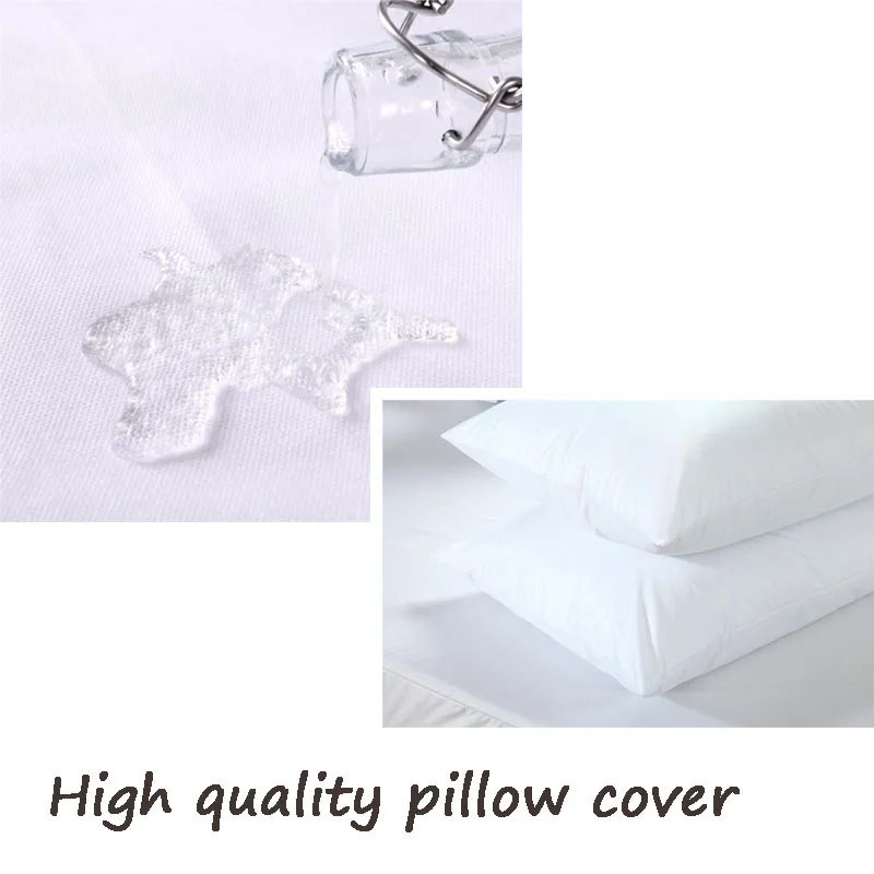 Size 60X80CM Hypoallergenic 100% Waterproof Smooth Pillow Protector Zippered Style -Set of 2 BedBug Proof Cover | Дом и сад