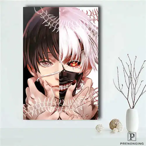 На заказ tokyo_ghoul (1) @ печатные плакаты ткань настенные художественные картины для