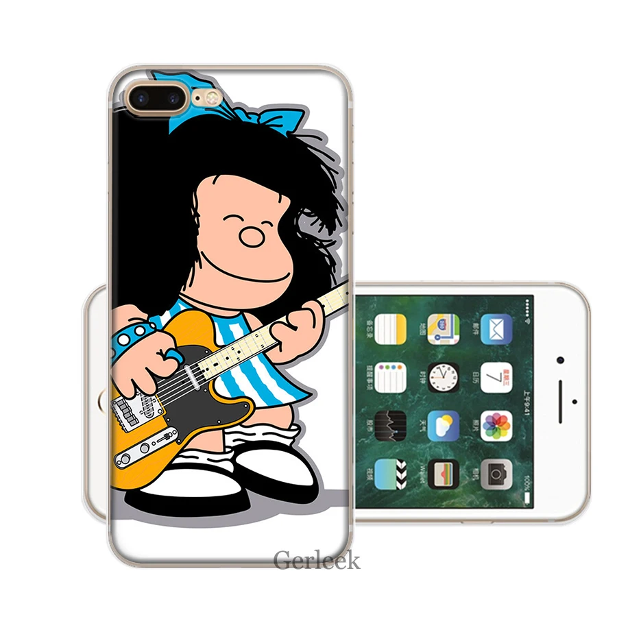 Mafalda DIY красивый чехол для телефона iPhone 7 8 6 6S 5 5S SE 11 Pro XR X XS Max|Чехлы-накладки| |