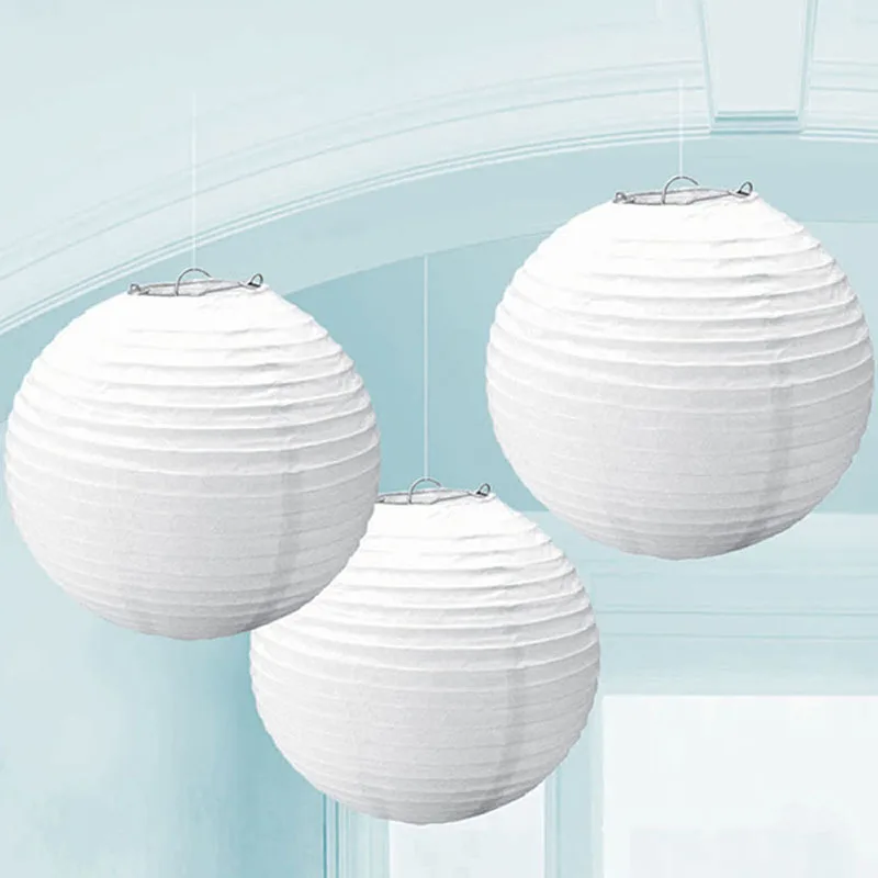 Белые круглые бумажные шаровые фонари 10 шт. 14 дюймов 35 см|lantern lamp|lantern whitepaper lanterns
