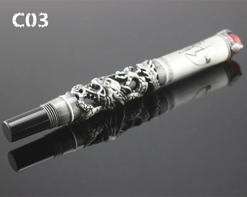 Роскошная тисненая красная Шариковая ручка JinHao Dragon king Play Подарочная коллекция