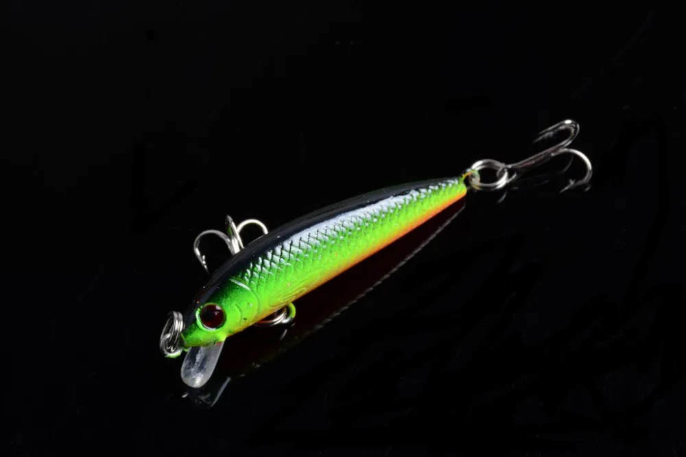 5PCS/lot Super Quality 5 Colors 5.5 cm 3.6g Hard Bait Fishing lures Bass Fresh Salt water 8#hook | Спорт и развлечения