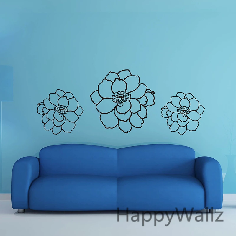

Flower Wall Stickers Flowers Wall Decal DIY Decorating Floral Wall Decors Flowers Wallpaper F26