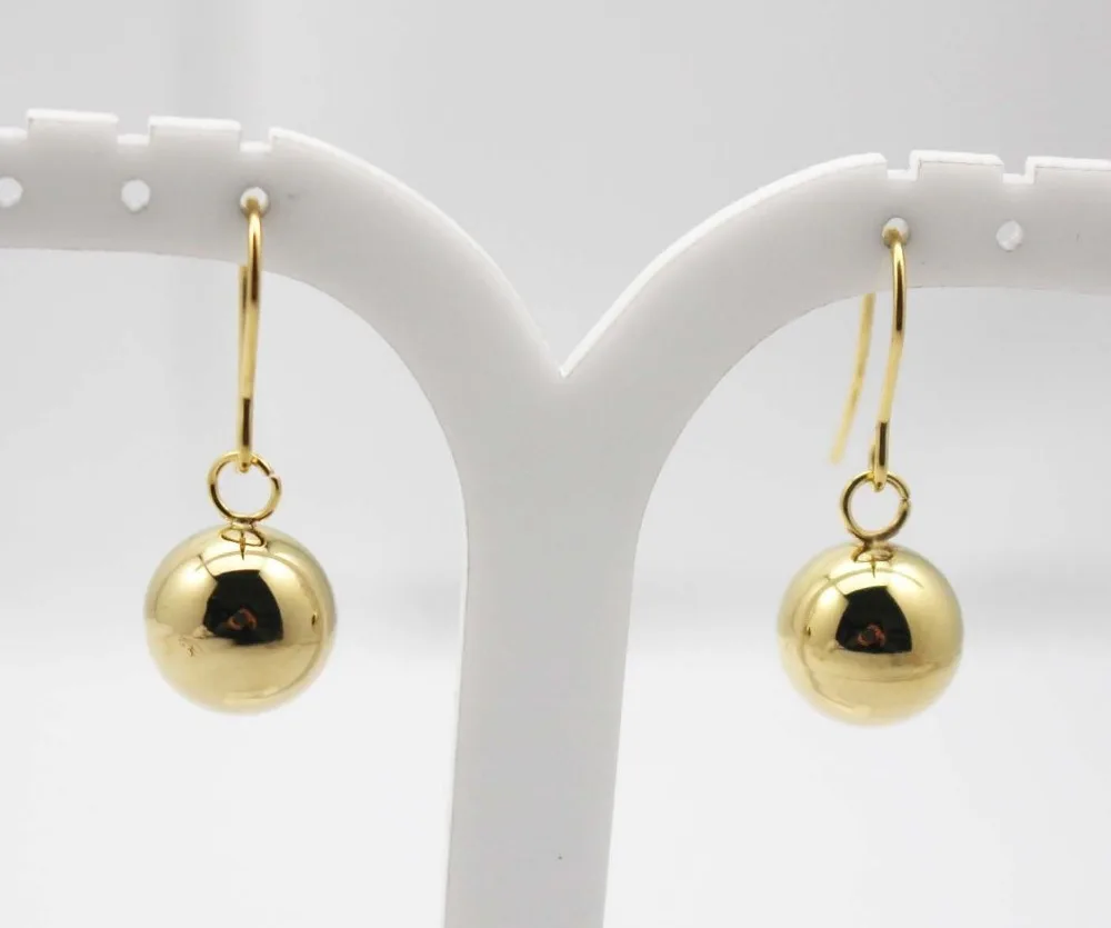 Брендовые модные серьги пирсинг Bijoux двухцветные в форме микро диско шара висячие