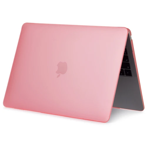 Matte pink Матовые чехлы для ноутбуков Apple macbook Air 13 11 Pro retina 12 13,3 15,4, чехол для Macbook New air 13 pro 13 с сенсорной панелью - Цвет: Matte pink