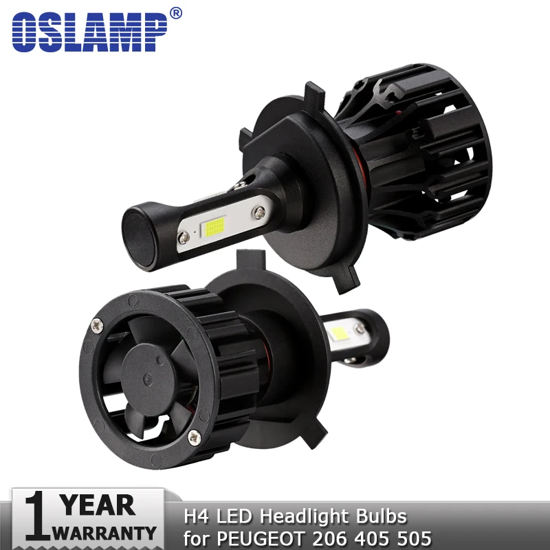 Oslamp H4 светодиодный фары лампы Hi lo луч автомобиля лампочки 12 v 24 72 Вт 8000lm авто для